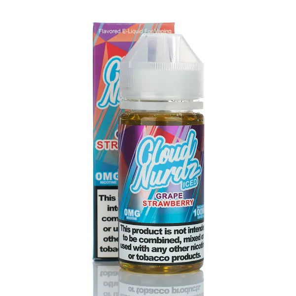 Cloud Nurdz ICED E-Liquid - No Nicotine Vape Juice - 100ml - Black Coral